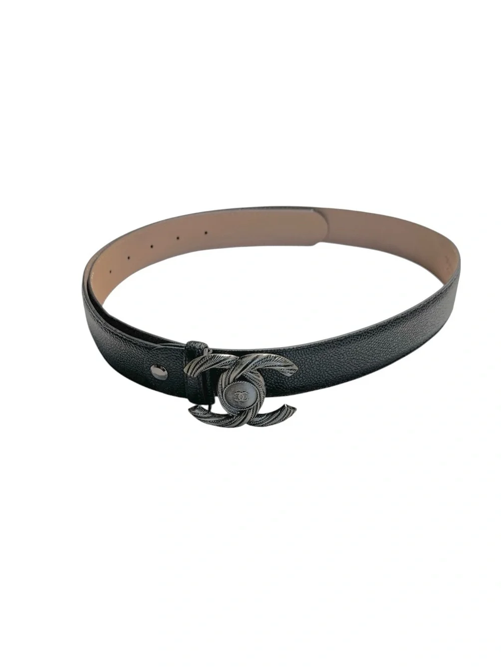 🖤 Women’s Black Belt with Antique Silver Buckle 🖤
